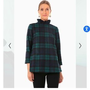 Tuckernuck Blackwatch Faye Plaid Blouse Wool Blend Women’s Size Small